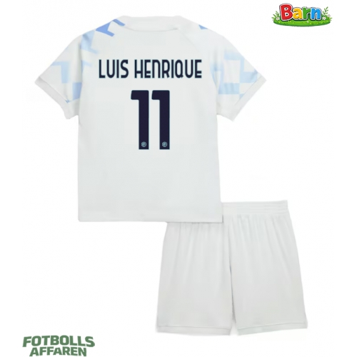 Inter Milan Luis Henrique #11 Bortaställ Barn 2025-26 Kortärmad (+ Korta byxor)